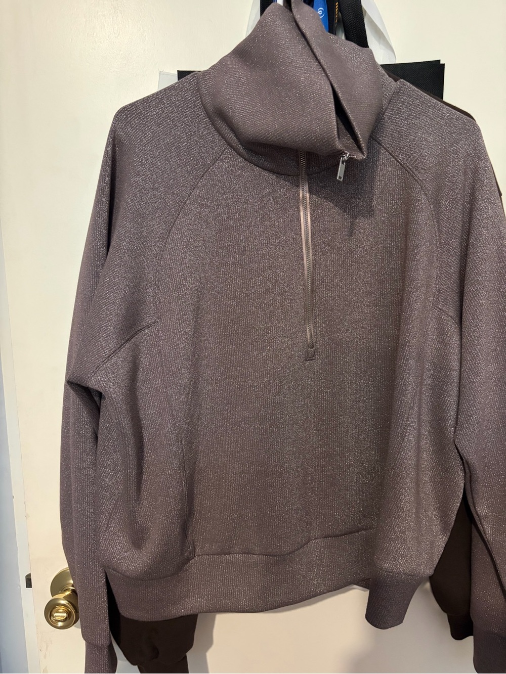 SPANX AirEssentials Half Zip with Shimmer